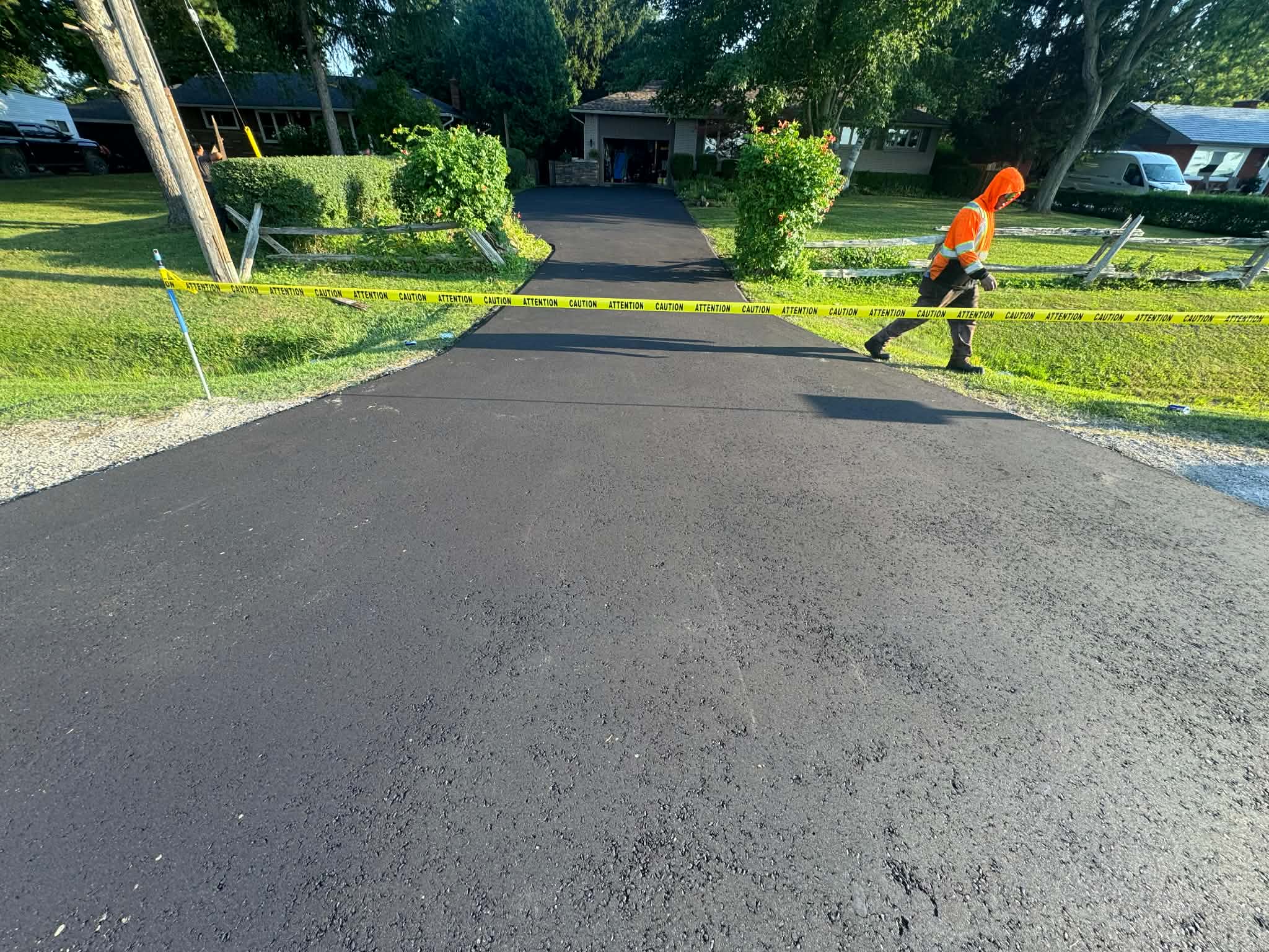 Asphalt driveway